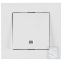 Вимикач одноклавішний з підсвічуванням Arvia Electric KAREN Білий (20 01 1000 201)